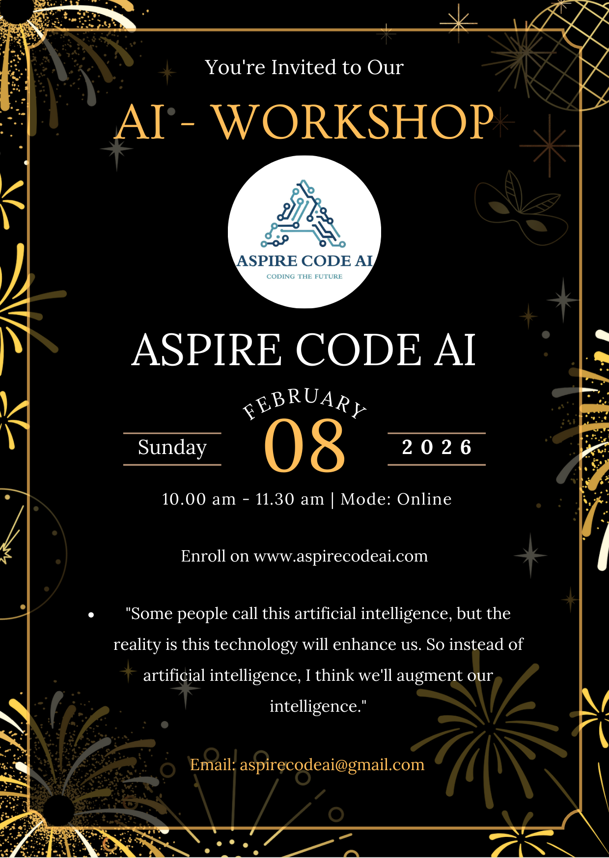 AI Workshop Announcement